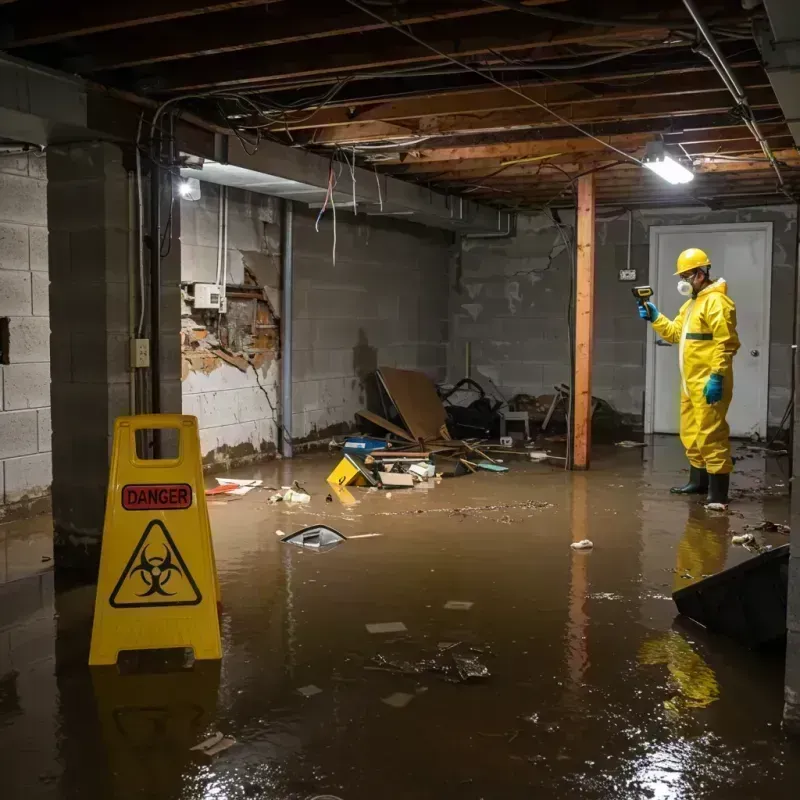 Flooded Basement Electrical Hazard in Esther, MO Property